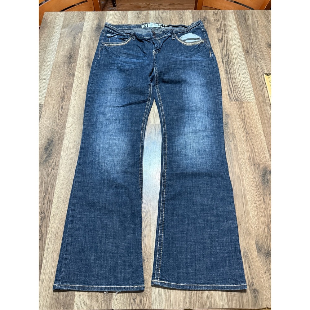 Hydraulic Jeans Women 15/16 Blue Juniors Flare Leg Stretch Denim Excellent